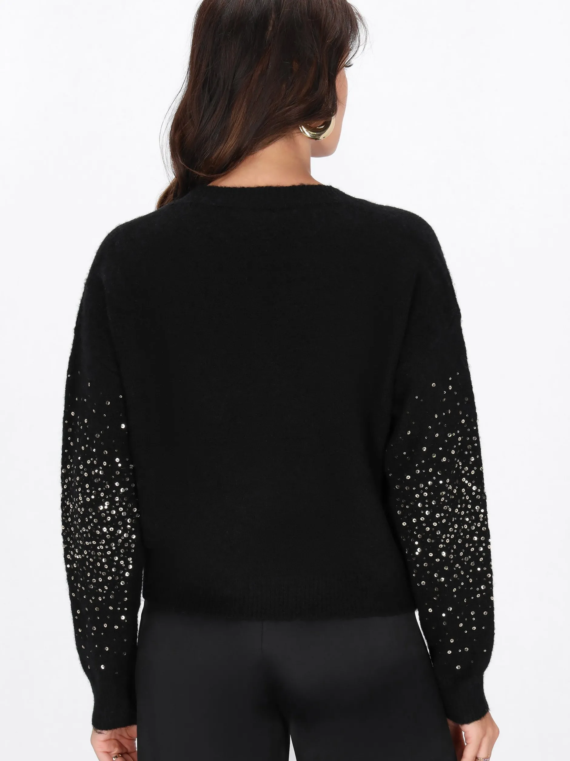 Faina Damen Pullover in schwarz