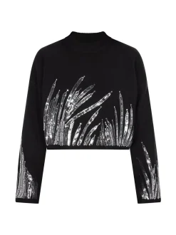 Faina Damen Pullover in schwarz