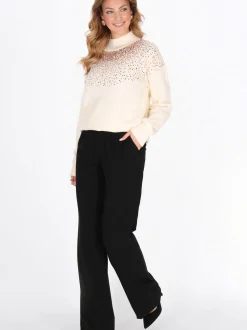 Faina Damen Pullover in weiß