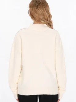 Faina Damen Pullover in weiß