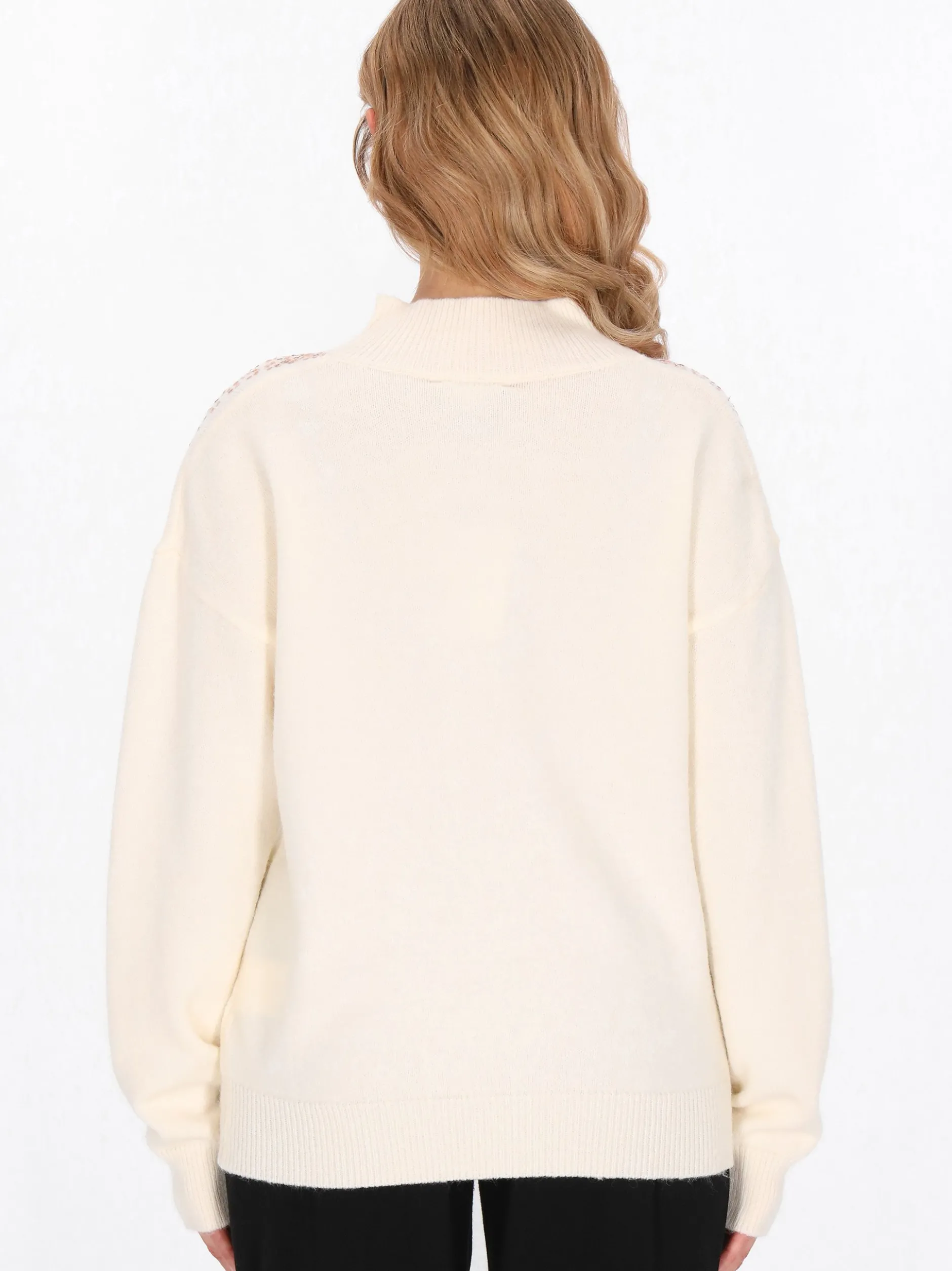 Faina Damen Pullover in weiß