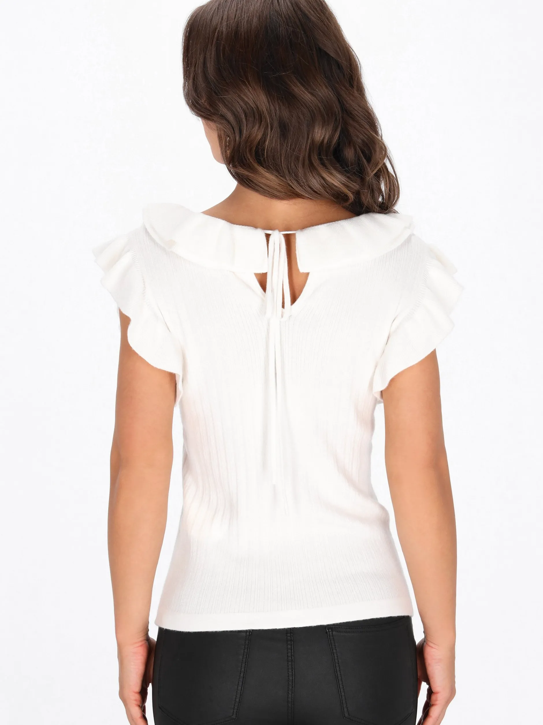 Faina Damen Pullover in weiß