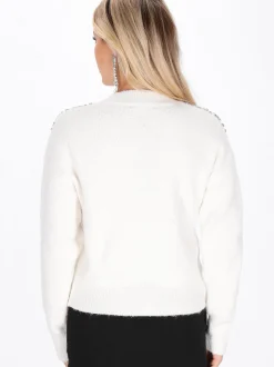 Faina Damen Pullover in weiß