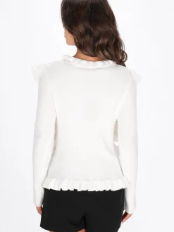 Faina Damen Pullover in weiß