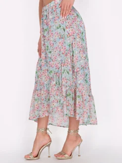 Faina Damen Rock in blau