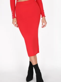 Faina Damen Rock in rot