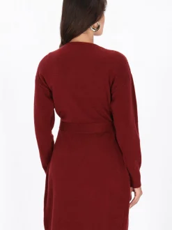 Faina Damen Strickjacke in bordeaux