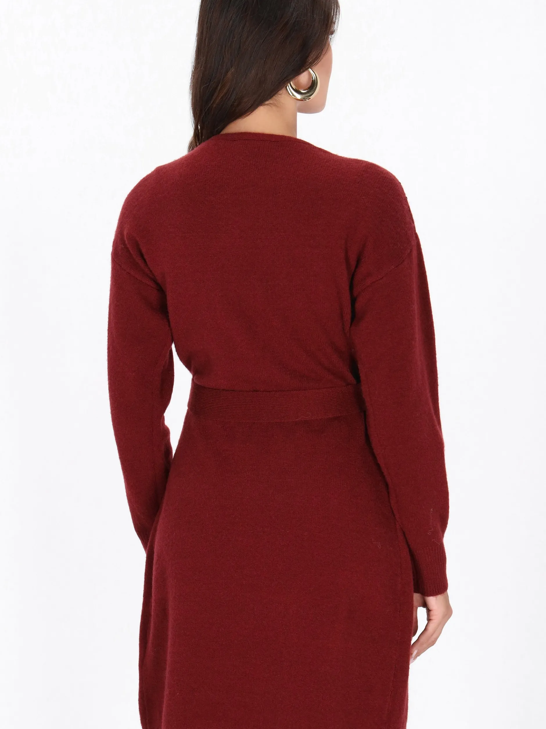 Faina Damen Strickjacke in bordeaux
