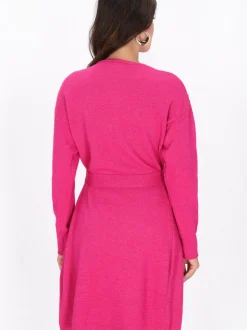 Faina Damen Strickjacke in fuchsia