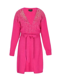 Faina Damen Strickjacke in fuchsia