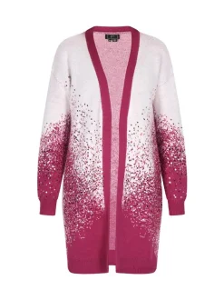 Faina Damen Strickjacke in fuchsia