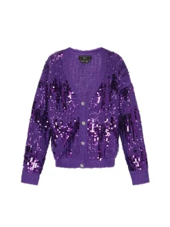 Faina Damen Strickjacke in lila