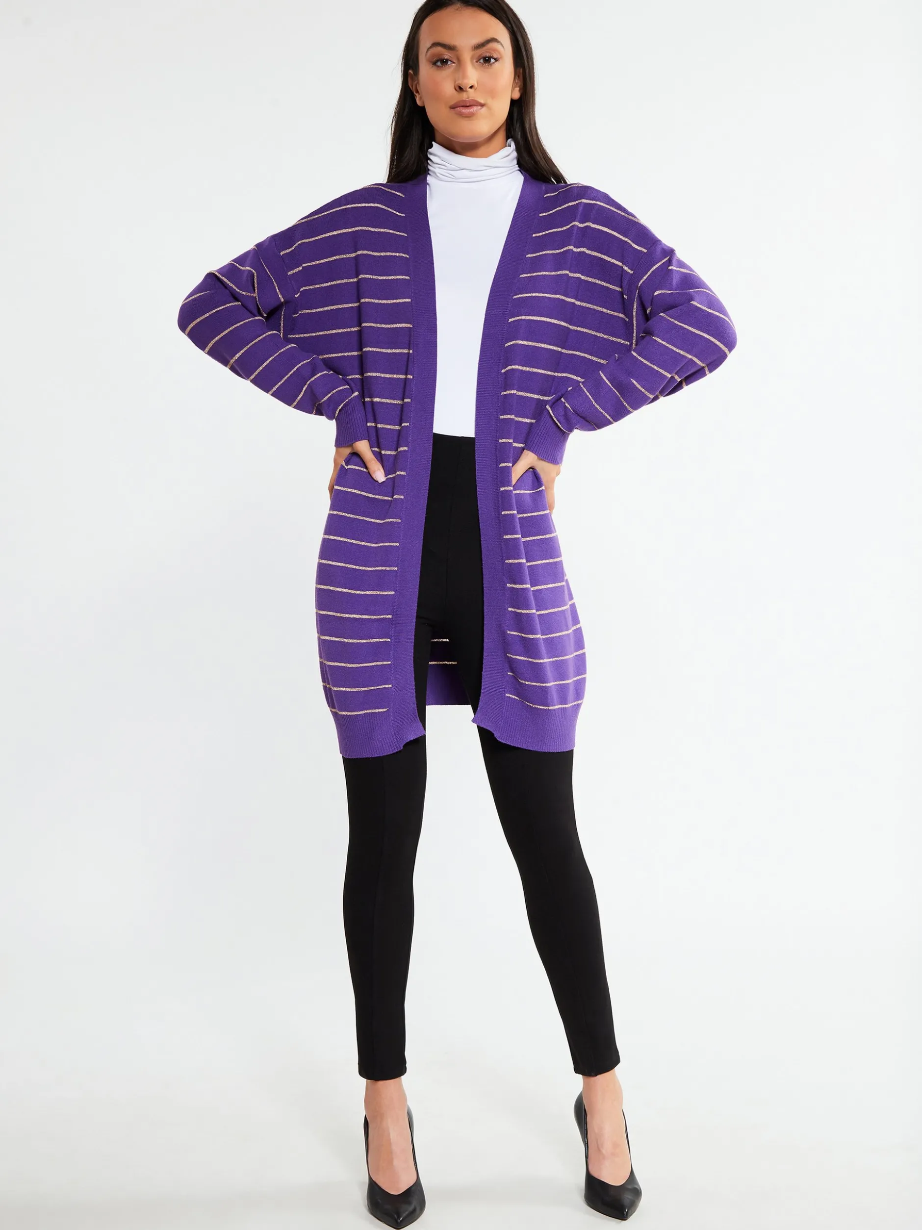 Faina Damen Strickjacke in lila