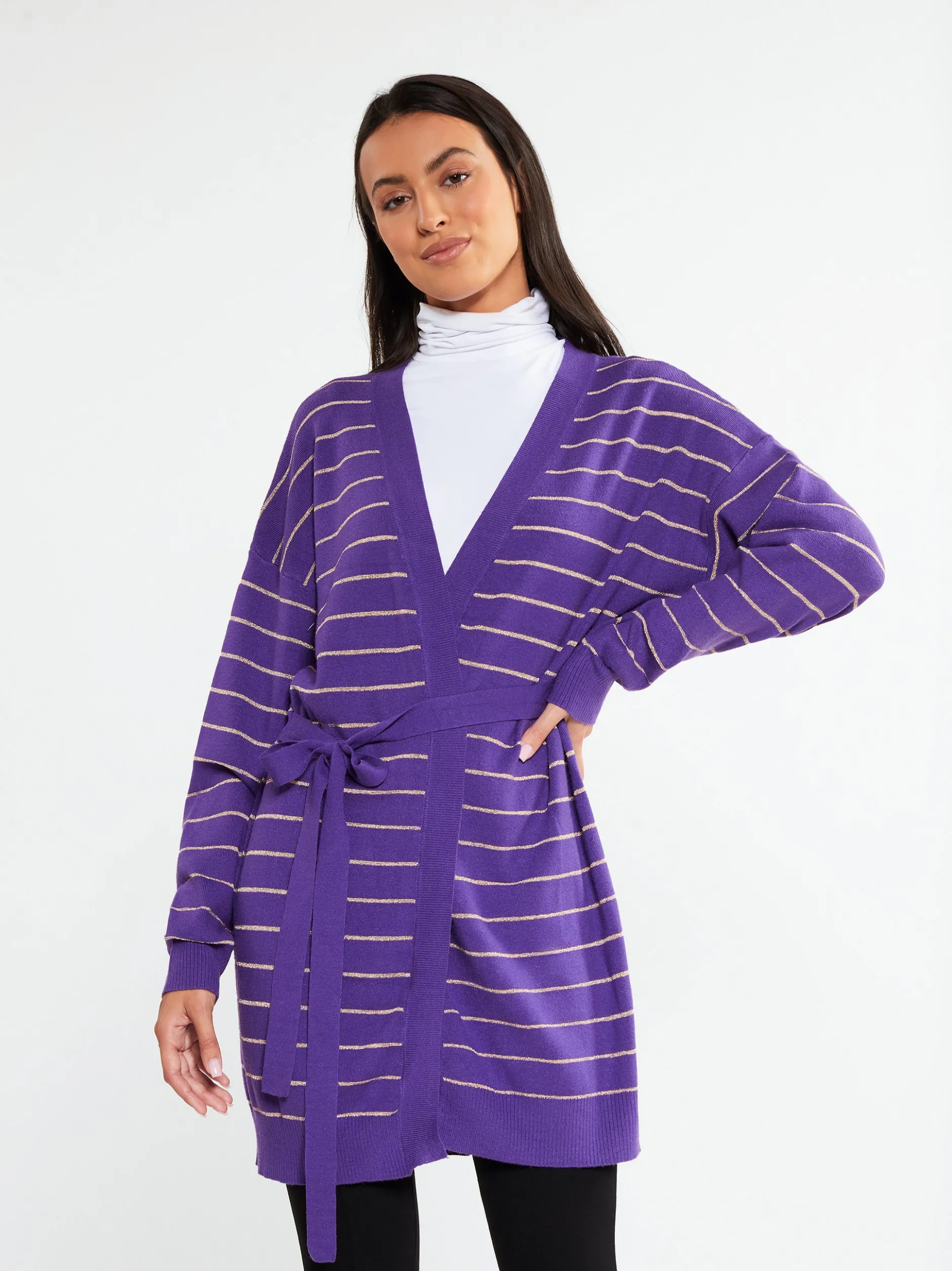 Faina Damen Strickjacke in lila