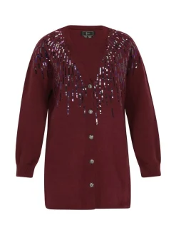 Faina Damen Strickjacke in lila