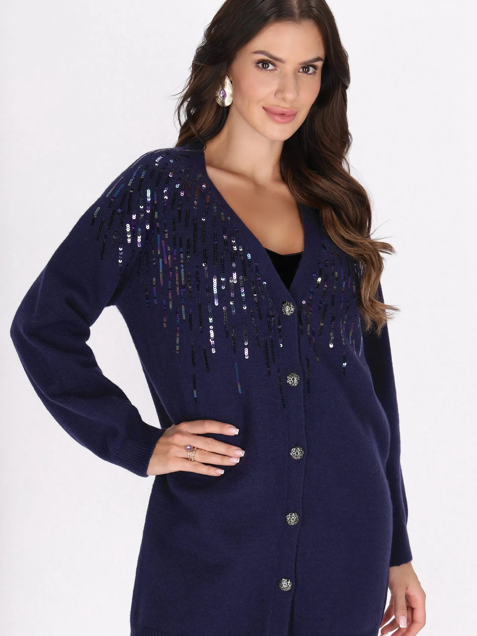 Faina Damen Strickjacke in marine