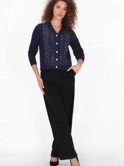 Faina Damen Strickjacke in marine