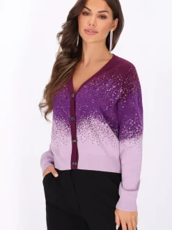Faina Damen Strickjacke in mehrfarbig