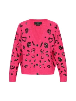 Faina Damen Strickjacke in pink