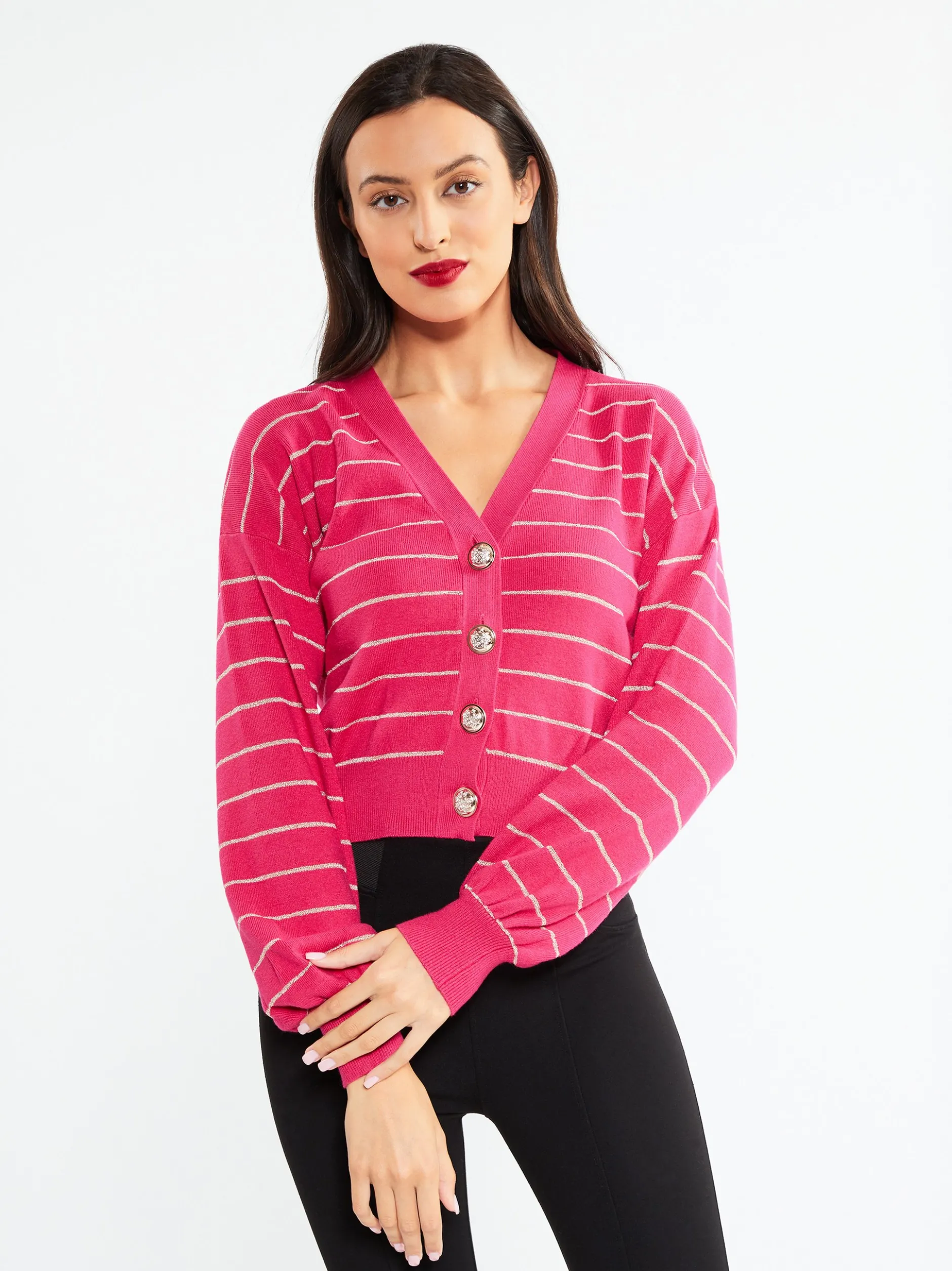 Faina Damen Strickjacke in pink