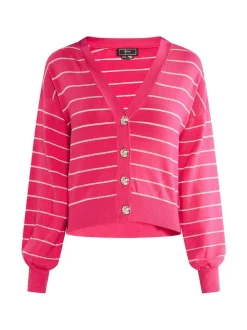 Faina Damen Strickjacke in pink