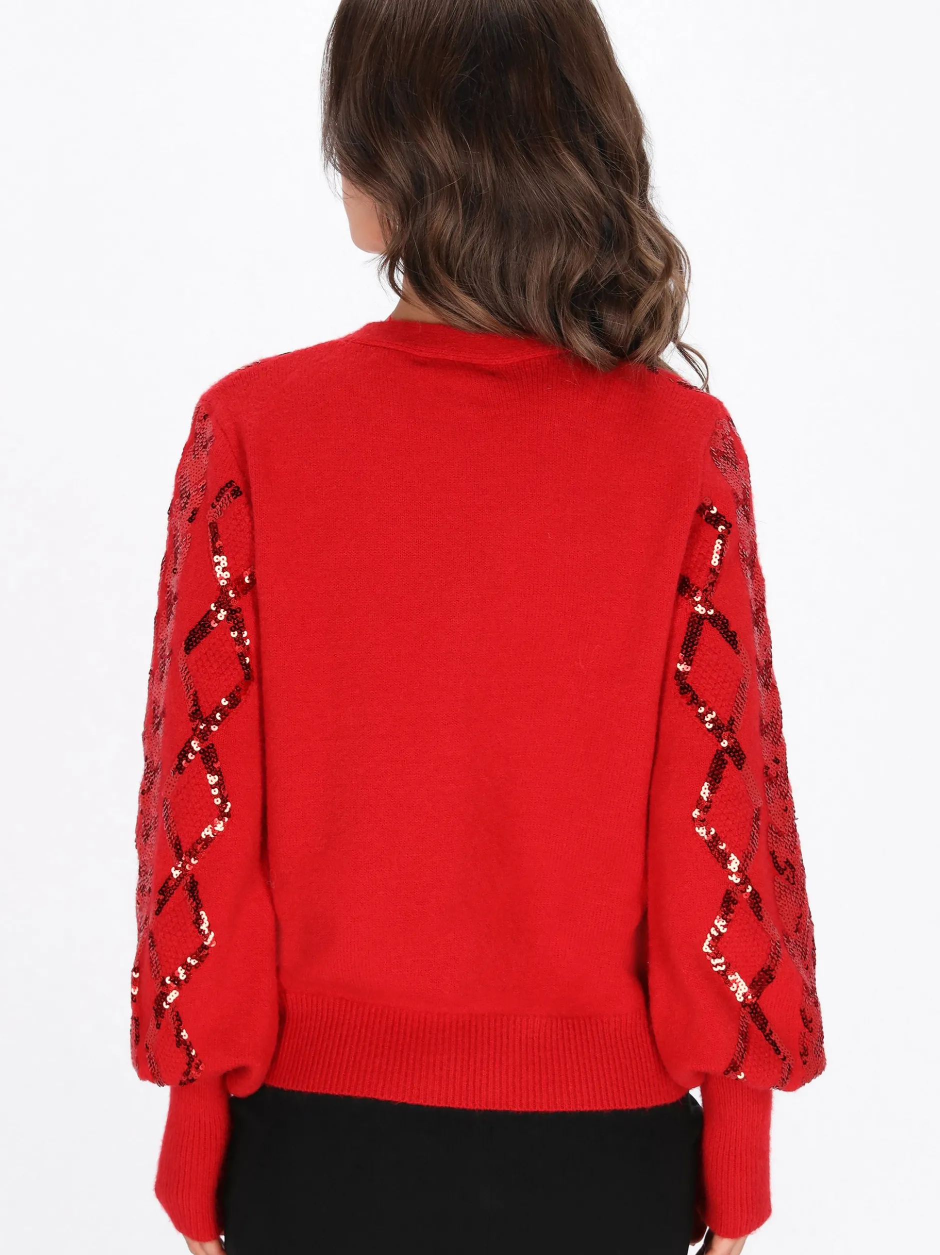 Faina Damen Strickjacke in rot