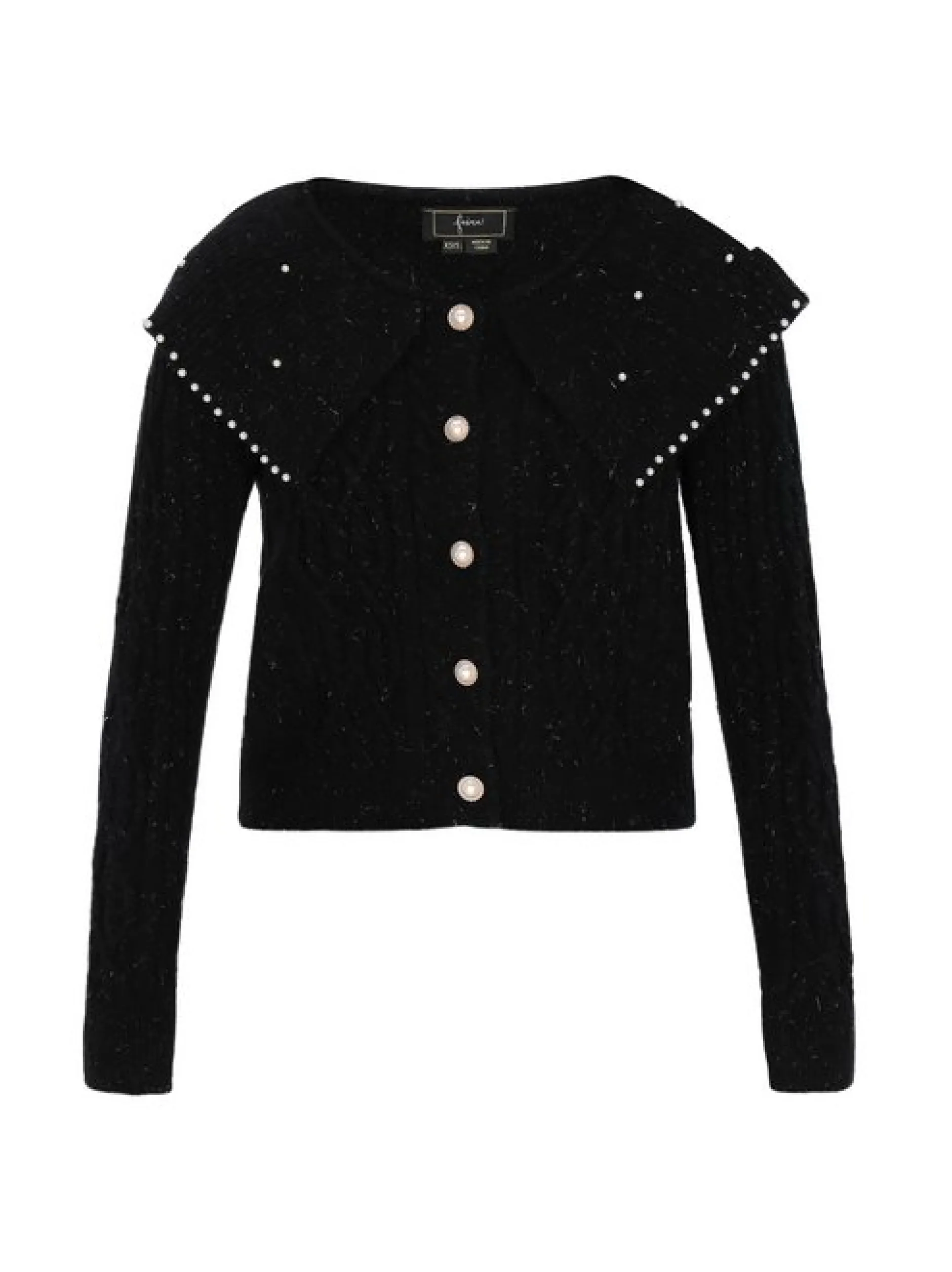 Faina Damen Strickjacke in schwarz