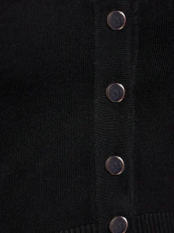 Faina Damen Strickjacke in schwarz