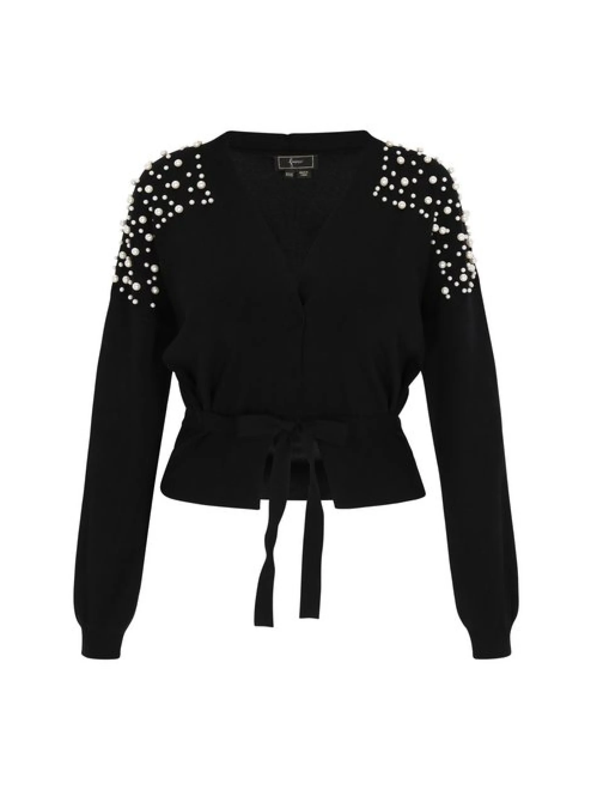 Faina Damen Strickjacke in schwarz