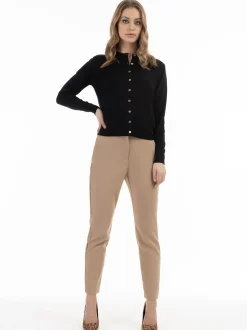 Faina Damen Strickjacke in schwarz