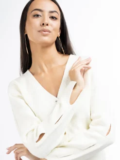 Faina Damen Strickjacke in weiß