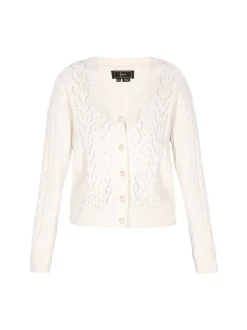 Faina Damen Strickjacke in weiß