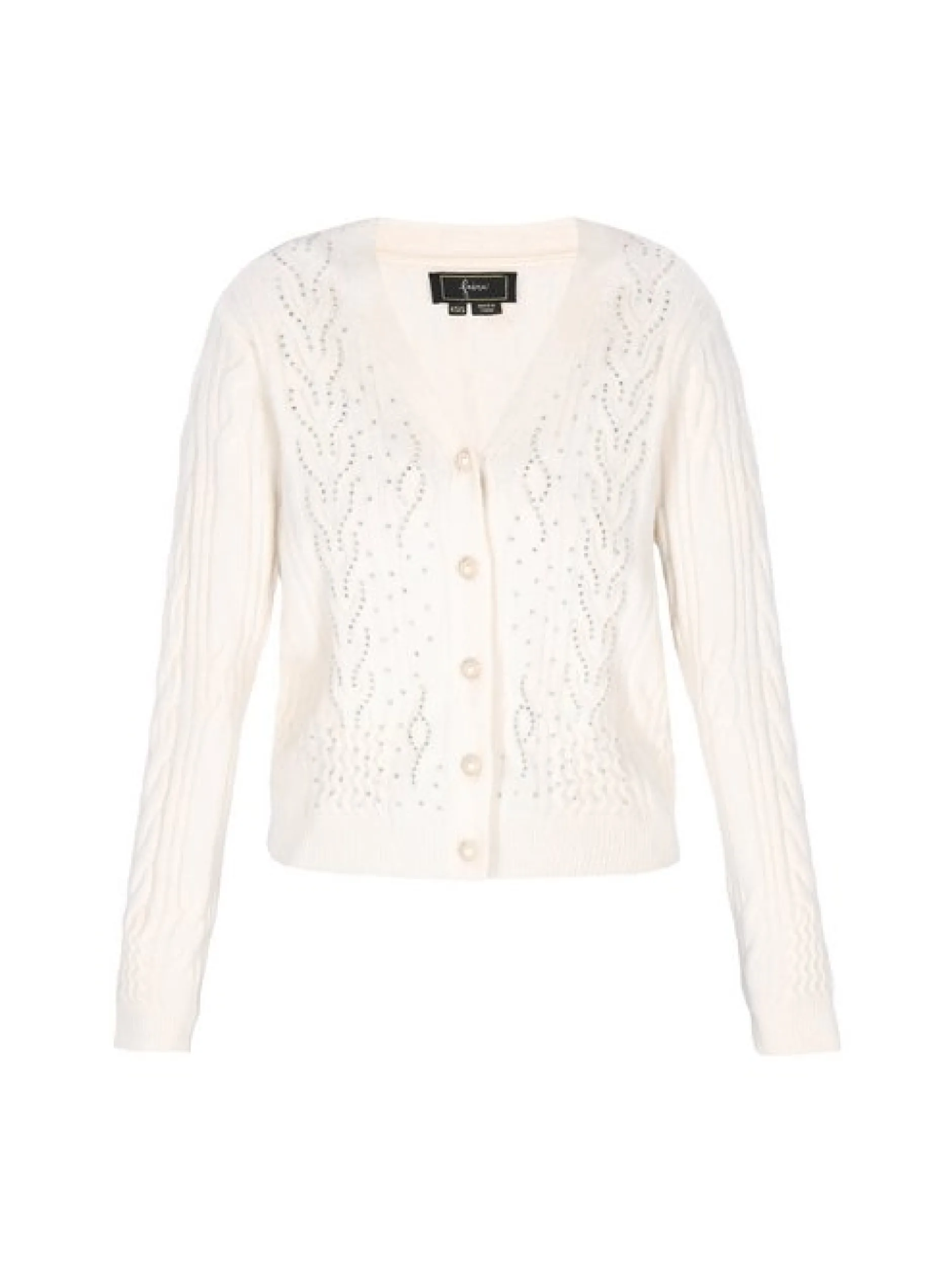 Faina Damen Strickjacke in weiß