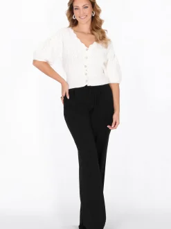 Faina Damen Strickjacke in weiß