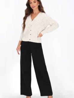 Faina Damen Strickjacke in weiß