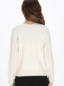 Faina Damen Strickjacke in weiß