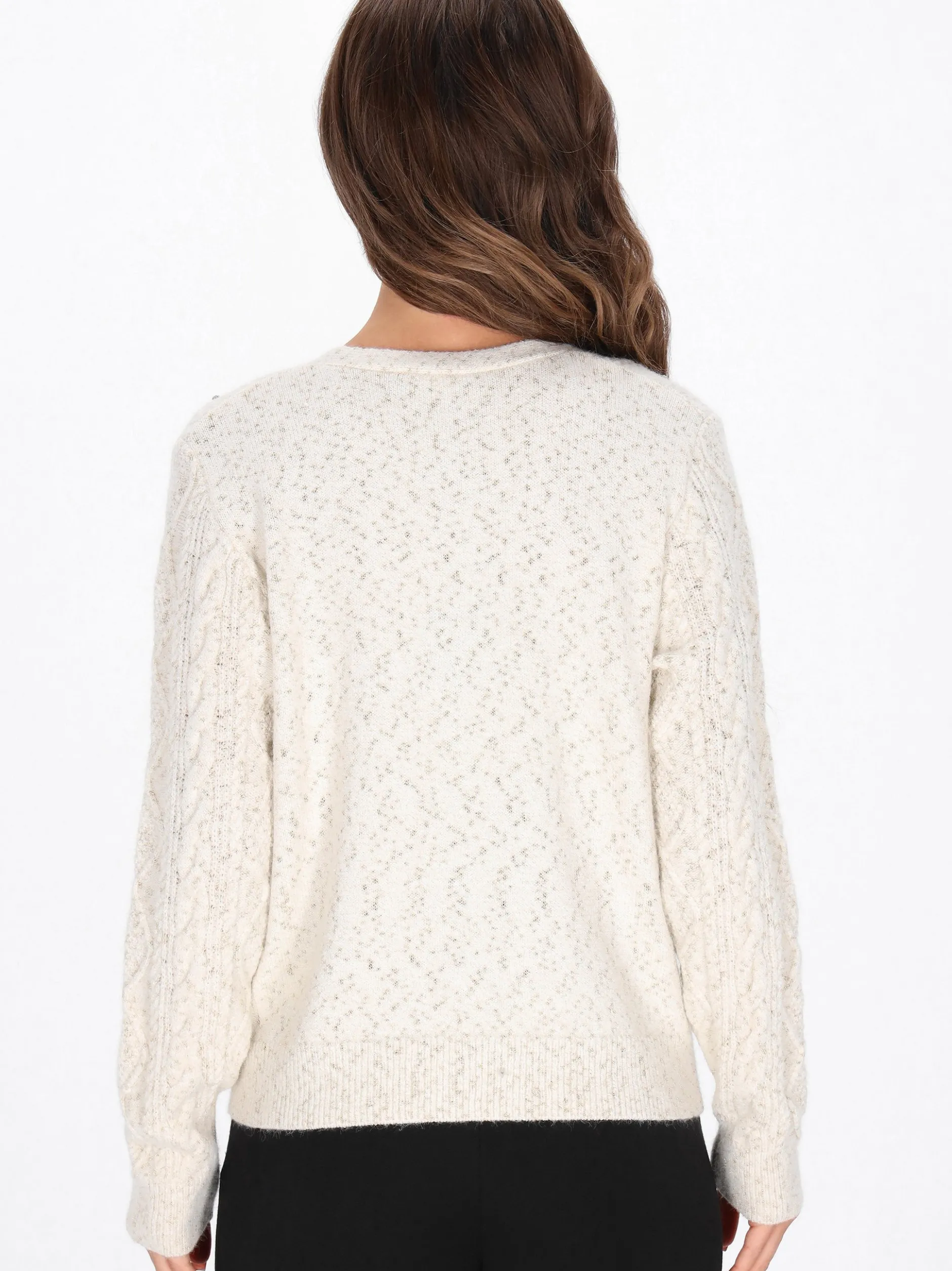 Faina Damen Strickjacke in weiß