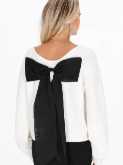 Faina Damen Strickjacke in weiß
