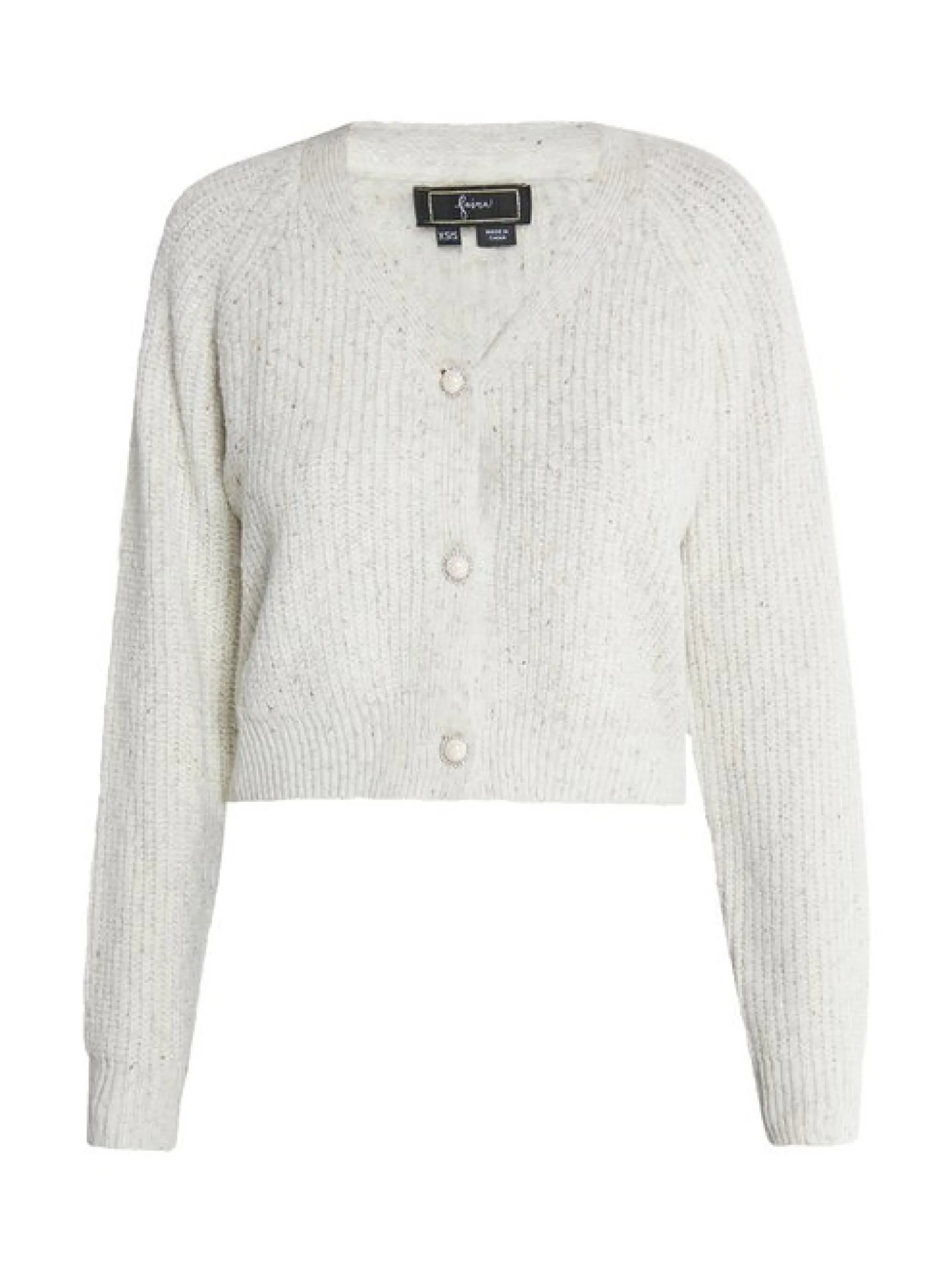 Faina Damen Strickjacke in weiß
