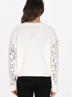 Faina Damen Strickjacke in weiß