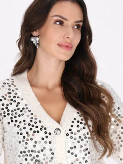 Faina Damen Strickjacke in weiß
