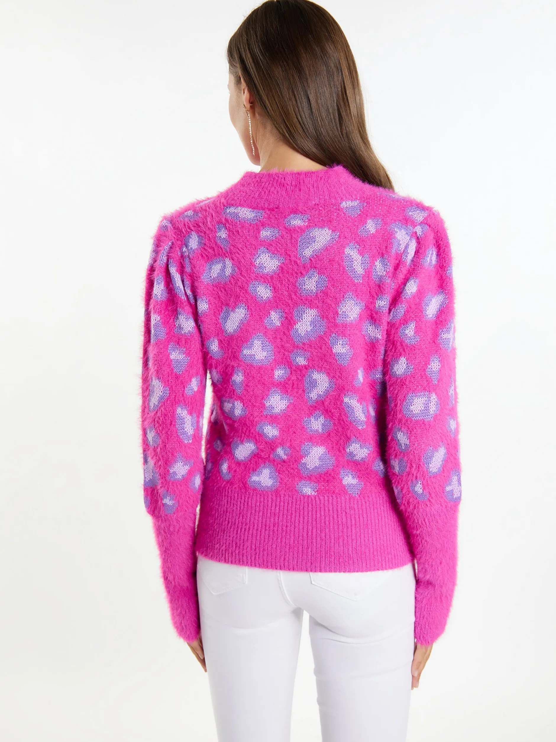 Faina Damen Strickpullover in pink