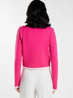 Faina Damen Strickpullover in pink