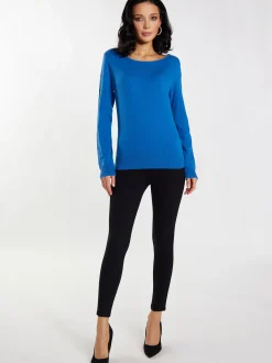 Faina Damen Strickpullover in blau