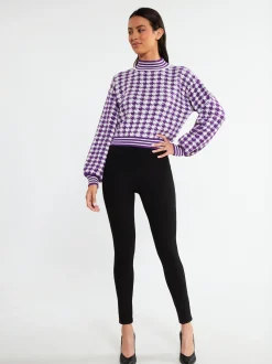 Faina Damen Strickpullover in lila