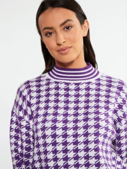 Faina Damen Strickpullover in lila