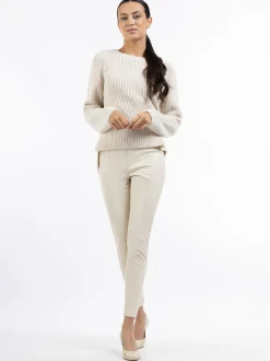 Faina Damen Strickpullover in weiß