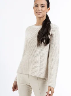 Faina Damen Strickpullover in weiß
