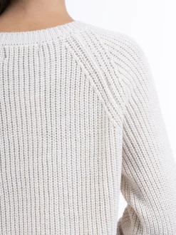 Faina Damen Strickpullover in weiß