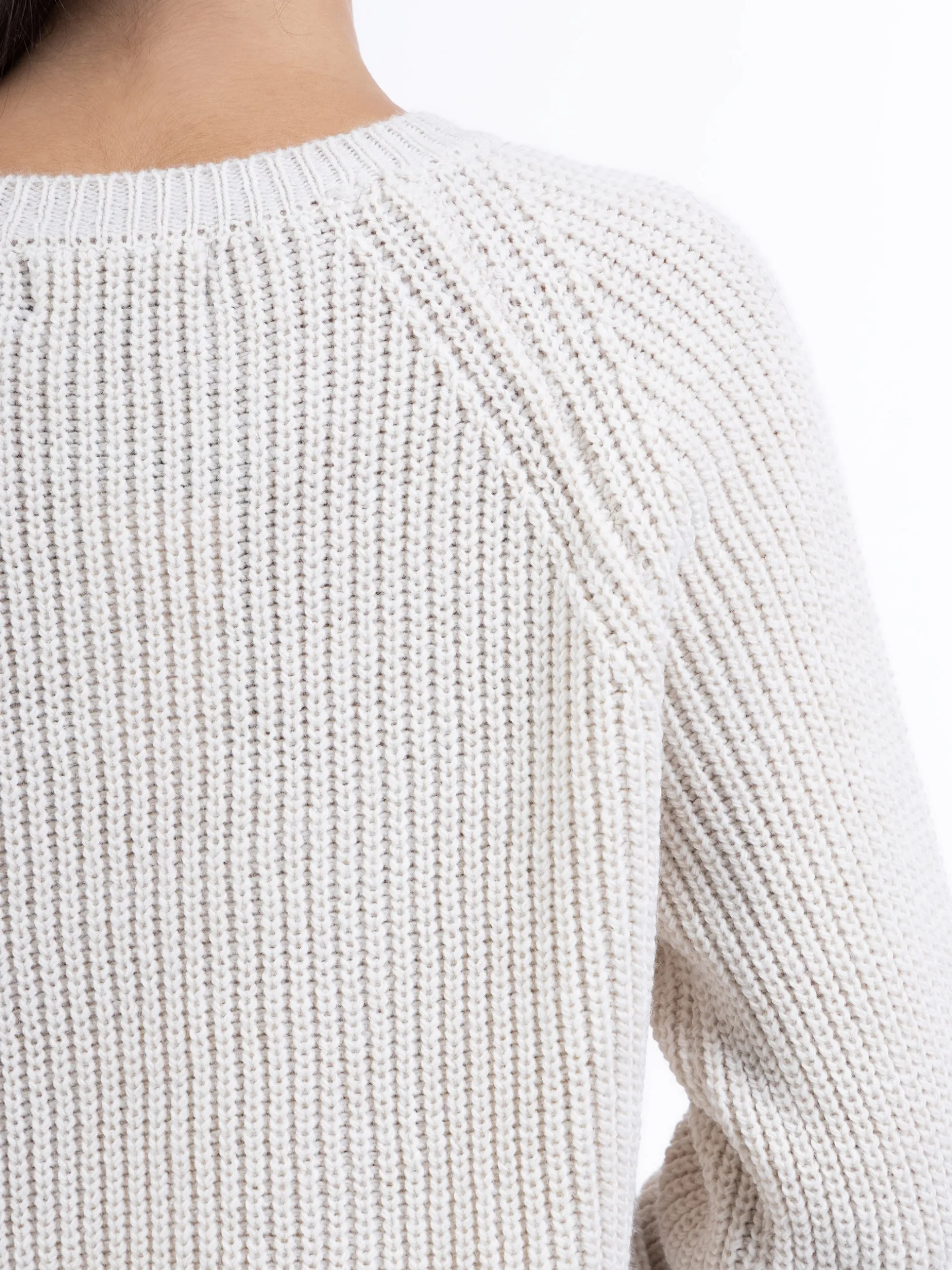 Faina Damen Strickpullover in weiß